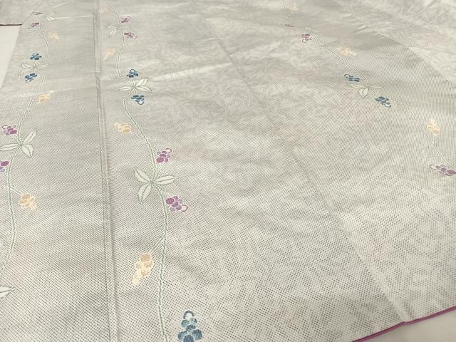 平和屋着物○本場大島紬 白大島 9マルキ 南天文 正絹 逸品 DAAT1515tw