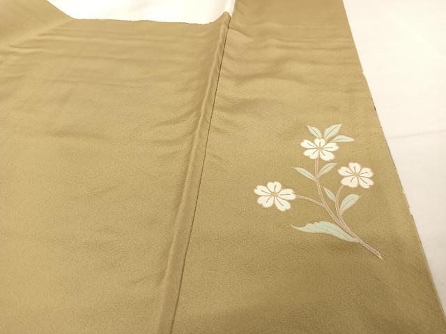 平和屋着物○訪問着 双鳥更紗花唐草文 金彩 正絹 逸品 AAAV9119np