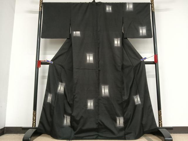 平和屋着物●六通柄袋帯　Fantasy　市松　クローバー　銀糸　正絹　逸品　DAAU5571ps 平和屋着物○六通柄袋帯 Fantasy 市松 クローバー 銀糸 正絹 逸品