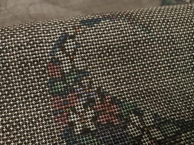 平和屋着物○本場大島紬 9マルキ 総絣 扇花文 正絹 逸品 AAAV9129np