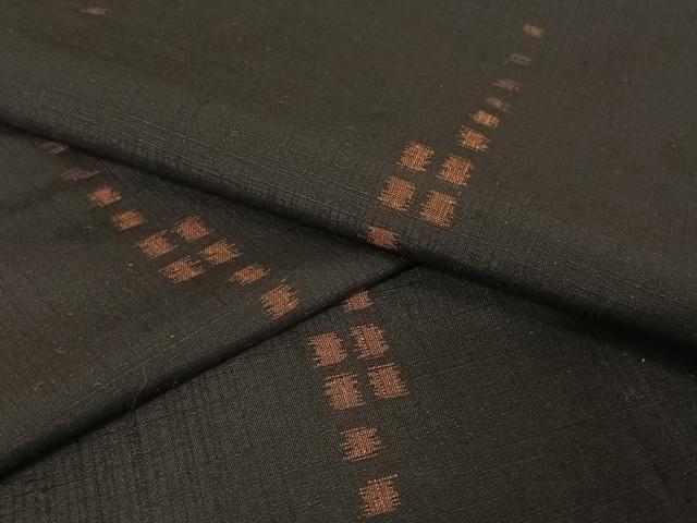 平和屋着物●上質な紬　幾何学文　正絹　逸品　未使用　AAAV9143np