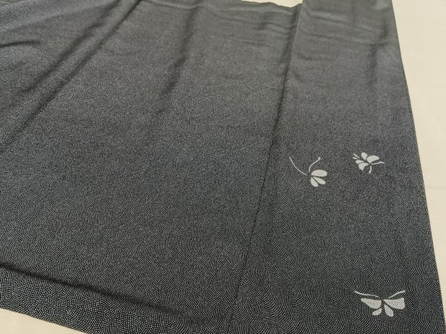 平和屋着物○訪問着 江戸小紋 蜃気楼 鮫小紋柄 暈し染め 正絹