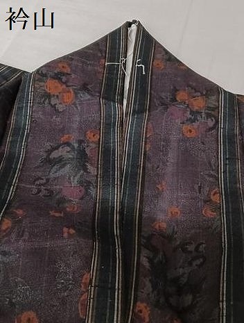 平和屋着物○結城紬 花唐草 正絹 逸品 未使用 AAAU0125np