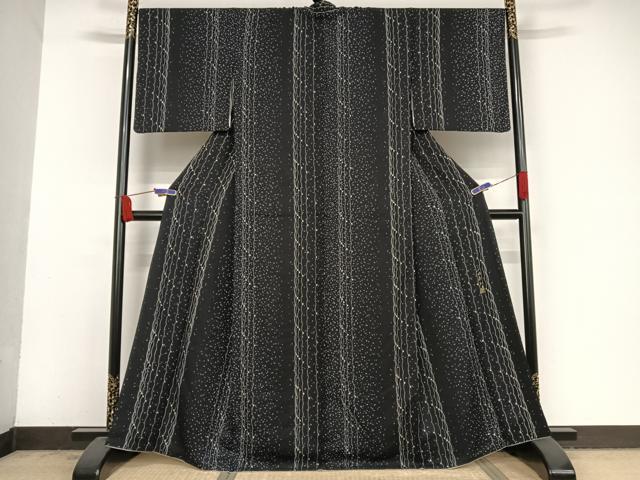 平和屋着物○世界的友禅作家 千地泰弘 小紋 変わり立涌文