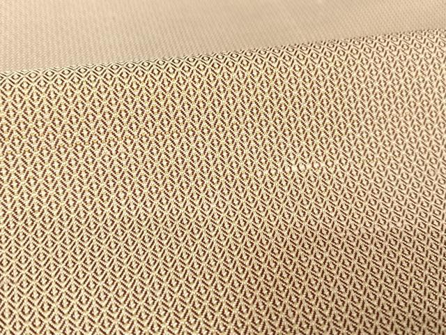 平和屋着物○男性 紬 綾織 菱文 正絹 逸品 AAAV9174np