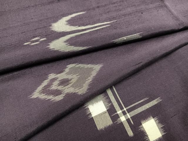 平和屋着物●本場琉球絣　正絹　逸品　AAAV9394ph