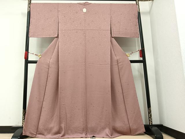 平和屋着物○本場大島紬 泥染め 風景草花文 正絹 逸品 CAAS7037yc 平和屋