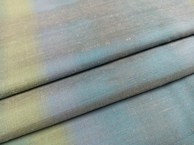 平和屋着物●上質な紬　間道　正絹　逸品　AAAV9413ph