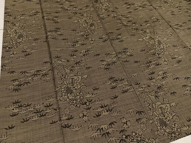 平和屋着物○本場大島紬 9マルキ 梅笹文 正絹 逸品 AAAV9440ph