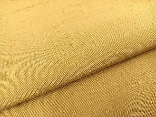 平和屋着物○上質な紬 色無地 淡黄色 正絹 逸品 AAAW0010ph