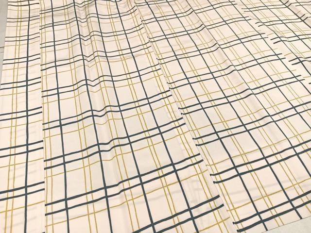 平和屋着物●長襦袢　無双仕立て　格子　正絹　逸品　AAAW0036ph 平和屋着物○長襦袢 無双仕立て 格子 正絹 逸品 AAAW0036ph