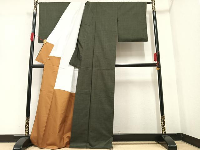 平和屋着物○本場大島紬 160亀甲 総詰め 正絹 逸品 AAAW0046ph