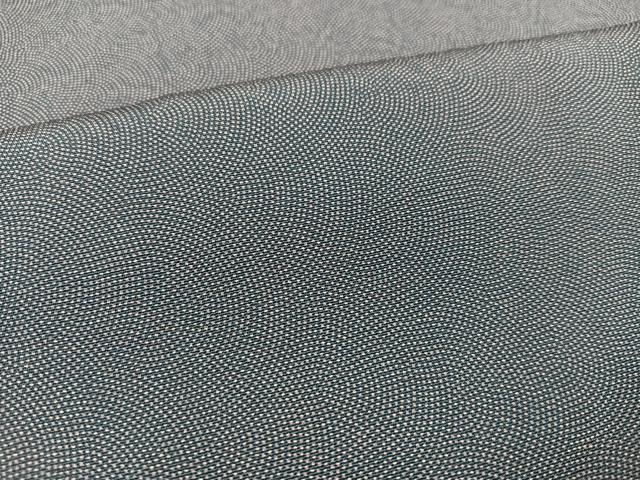 平和屋着物○江戸小紋 作家物 草木染 極小鮫小紋柄 正絹 逸品 未