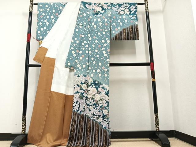 平和屋着物○訪問着 絞り 辻が花 暈し染め 正絹 逸品 DAAS3824ps