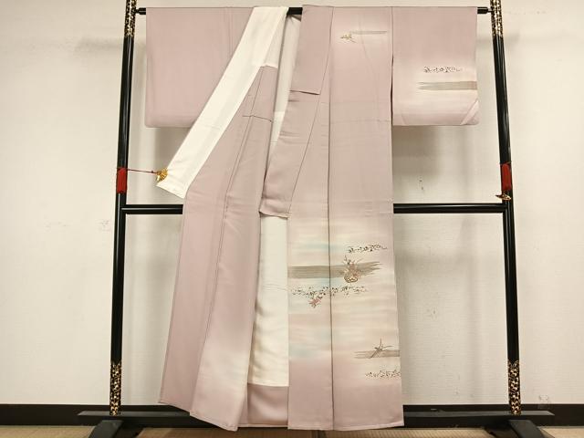 平和屋着物■極上　訪問着　流水文　暈し染め　金糸　逸品　未使用　DZAB1397kh5 平和屋着物□極上 訪問着 流水文 暈し染め 金糸 逸品 未使用