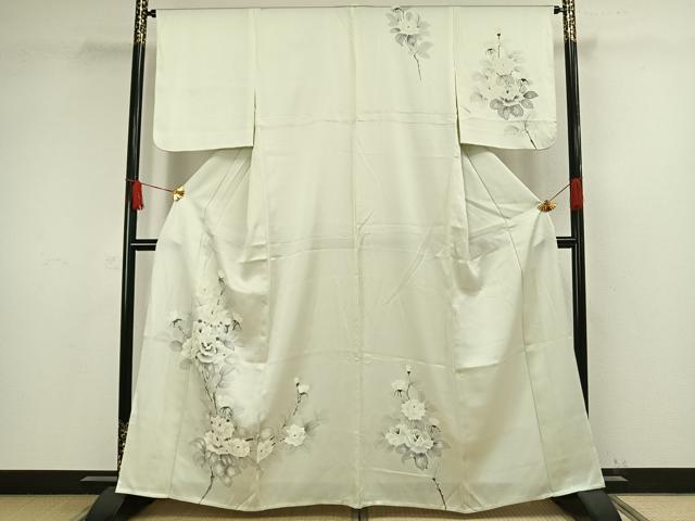 平和屋着物○江戸小紋 小花柄 正絹 逸品 AAAU0023np