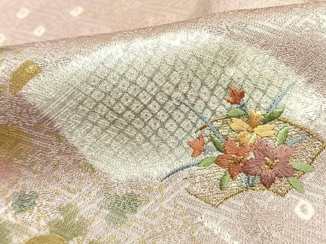 3903未使用美品　凝ってるデザイン　相良刺繍　絞り　金彩加工　技術満載　訪問着 3903未使用美品 凝ってるデザイン 相良刺繍 絞り 金彩加工 技術