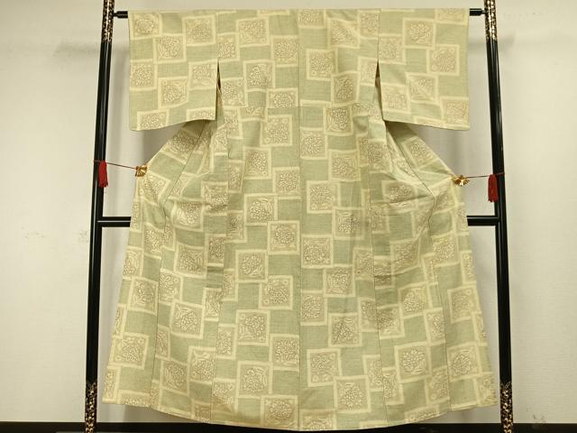 平和屋着物○上質な紬 舞花文 正絹 逸品 DAAS2403tw