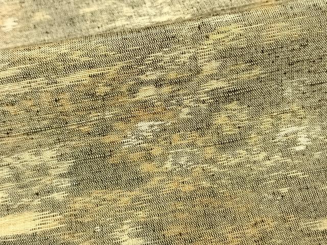 平和屋着物▽上質な紬 単衣 草花文 正絹 逸品 AAAW1461fy 【公式通販】