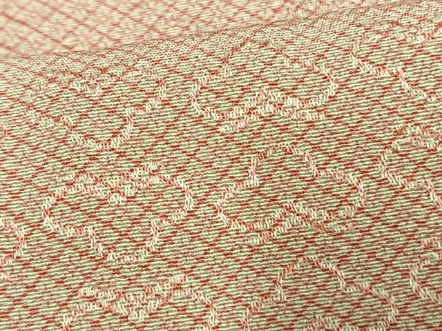 平和屋着物▽上質な小紋 単衣 花菱文 正絹 逸品 AAAW1472fy