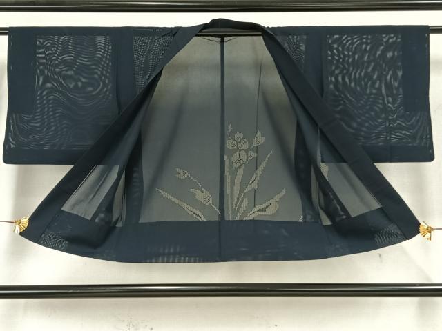 平和屋着物▽羽織 スリーシーズン 春夏秋 塵除け 草花紋紗 正絹