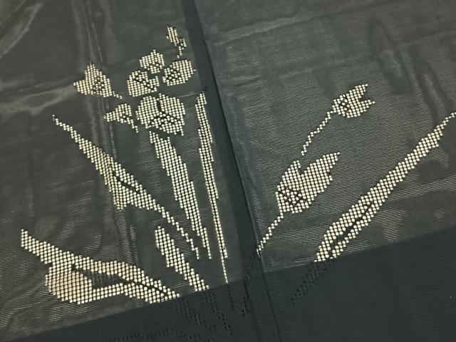 平和屋着物▽羽織 スリーシーズン 春夏秋 塵除け 草花紋紗 正絹