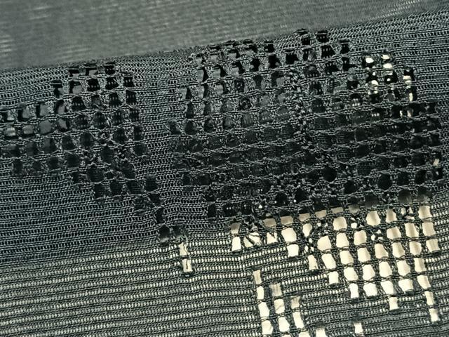 平和屋着物▽羽織 スリーシーズン 春夏秋 塵除け 草花紋紗 正絹