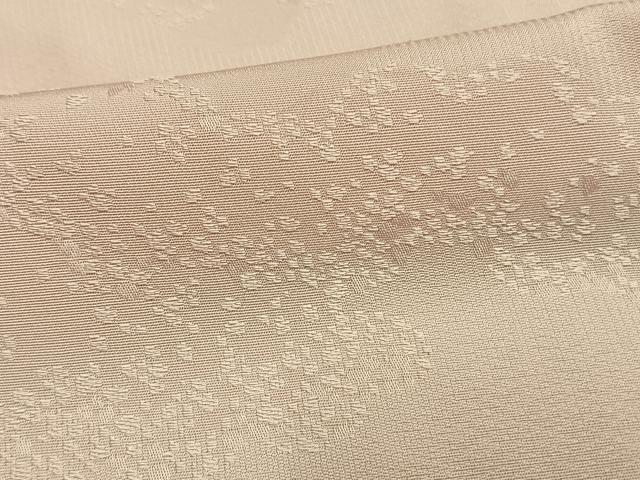 平和屋着物▽上質な色無地　単衣　雲取り地紋　薄桜色　正絹　逸品　AAAW1561fy 平和屋着物▽上質な色無地 単衣 雲取り地紋 薄桜色 正絹 逸品