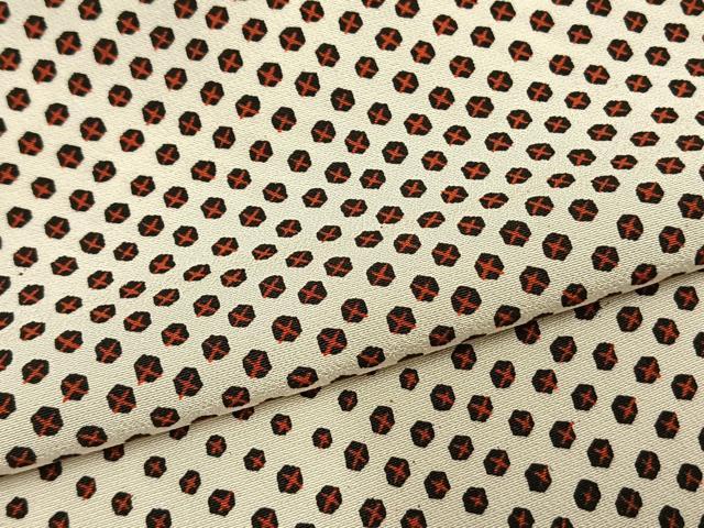 平和屋着物▽上質な小紋 単衣 幾何学文様 正絹 逸品 AAAW1588fy 平和