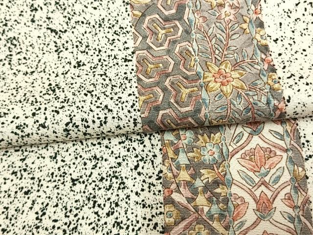 平和屋着物▽二代目更甚 江戸更紗 小紋 単衣 草花間道