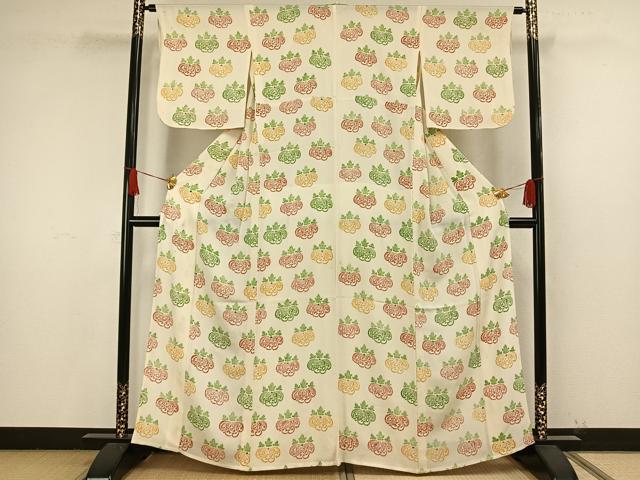 平和屋着物○上質な紬 間道 正絹 逸品 AAAV9431ph