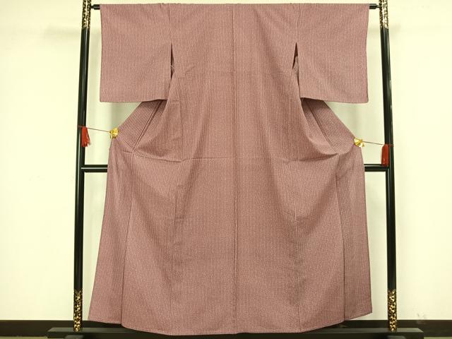 平和屋着物▽小紋 単衣 蔦の葉文 洗える着物 AAAW1607fy 平和屋