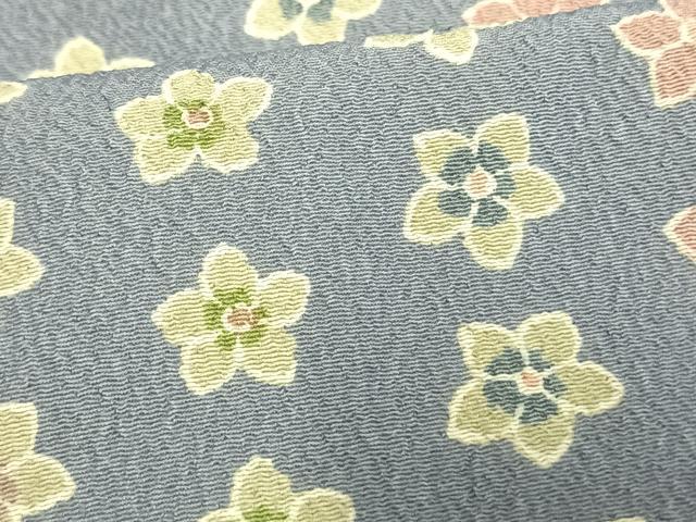 平和屋着物▽小紋 単衣 花づくし 洗える着物 AAAW1717fy 小紋