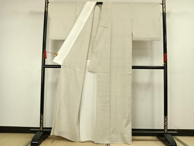 平和屋着物▽本塩沢　単衣　吉祥草花文　正絹　逸品　CAAW2810ut 平和屋着物▽本塩沢 単衣 吉祥草花文 正絹 逸品 CAAW2810ut 平和屋