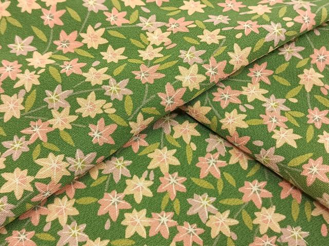 平和屋着物▽上質な小紋　単衣　草花文　正絹　逸品　AAAW1745fy