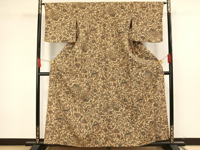 平和屋着物▽小紋　単衣　飛鳥文　洗える着物　DAAV5586az 平和屋着物▽小紋 単衣 飛鳥文 洗える着物 DAAV5586az