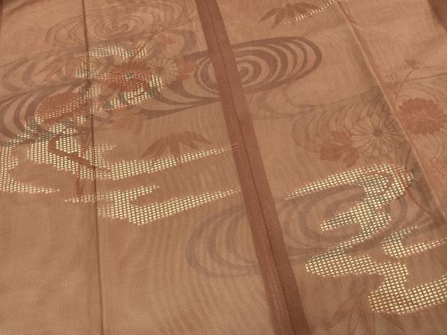 平和屋着物□極上 道行コート 紗袷 スリーシーズン 春夏秋 塵除け