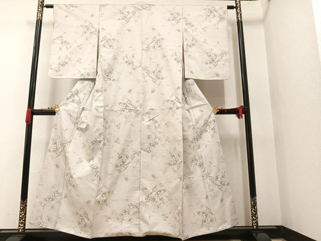 平和屋着物○本場大島紬 9マルキ 枝花文 正絹 逸品 CAAS7553yc