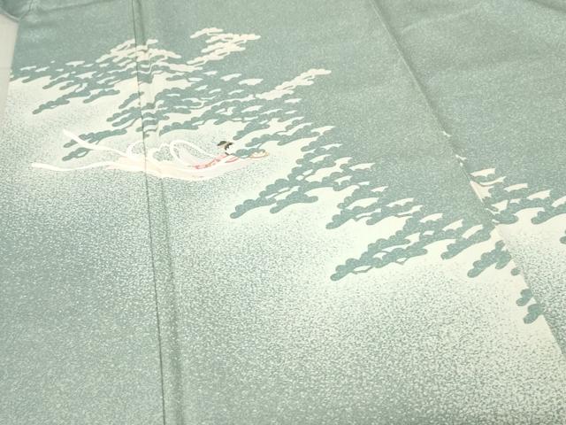 平和屋着物○訪問着 天女 たたき染め 正絹 逸品 AAAW3775ma