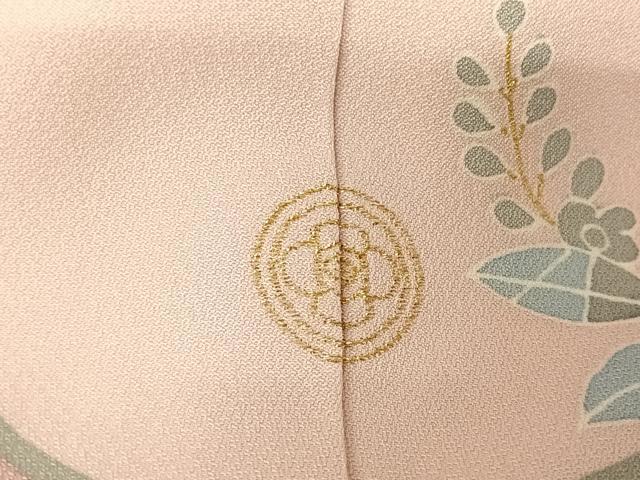 平和屋着物○創業460年・千總 訪問着 駒刺繍 草花文 金彩 