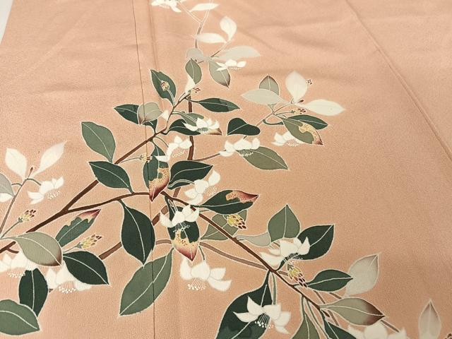 平和屋着物○訪問着 友禅 枝花文 正絹 逸品 AAAW4015np