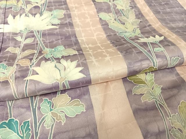 平和屋着物○上質な小紋 縞 三越扱い 正絹 逸品 CAAT7160vf