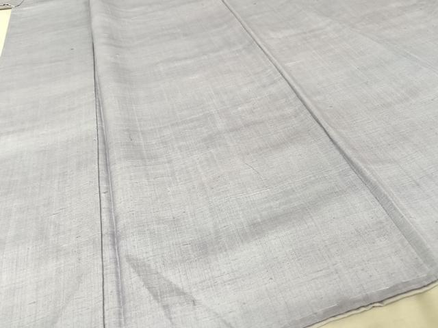 平和屋着物○染司よしおか 五代目 吉岡幸雄 紬 色無地 藤鼠色 正絹