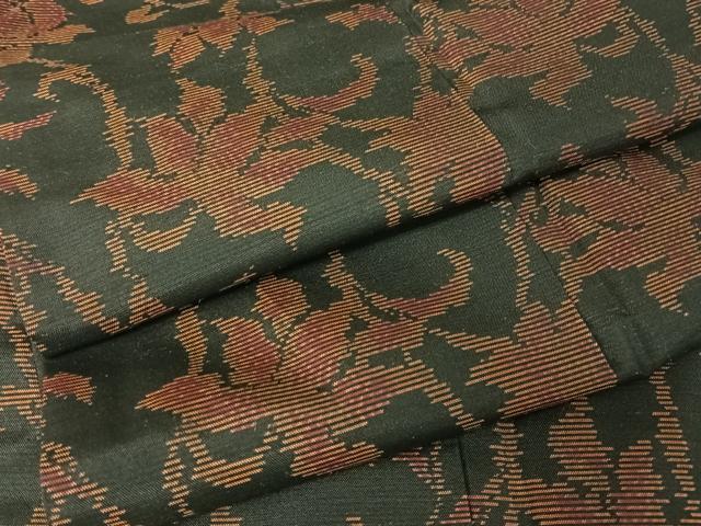 平和屋着物●本場大島紬　花唐草文　正絹　逸品　AAAW4029np