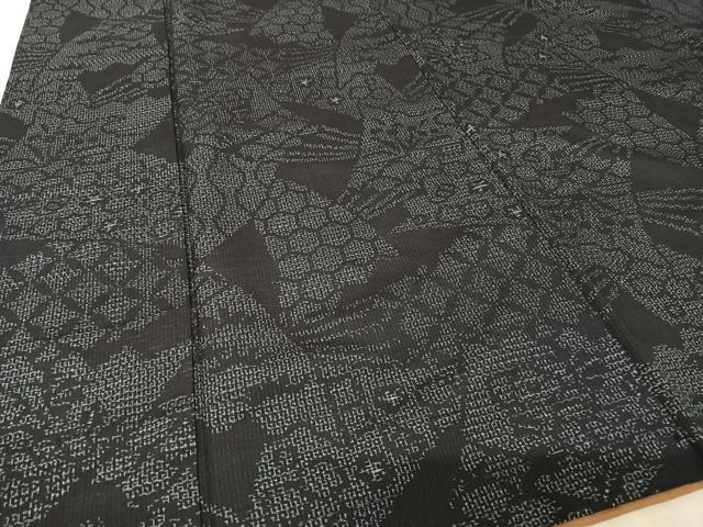 平和屋着物●結城紬　80亀甲　吉祥文　正絹　逸品　AAAW4064np 平和屋着物○結城紬 80亀甲 吉祥文 正絹 逸品 AAAW4064np