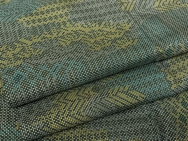 平和屋着物●本場大島紬　一元絣　幾何学文様　正絹　逸品　AAAW4067np