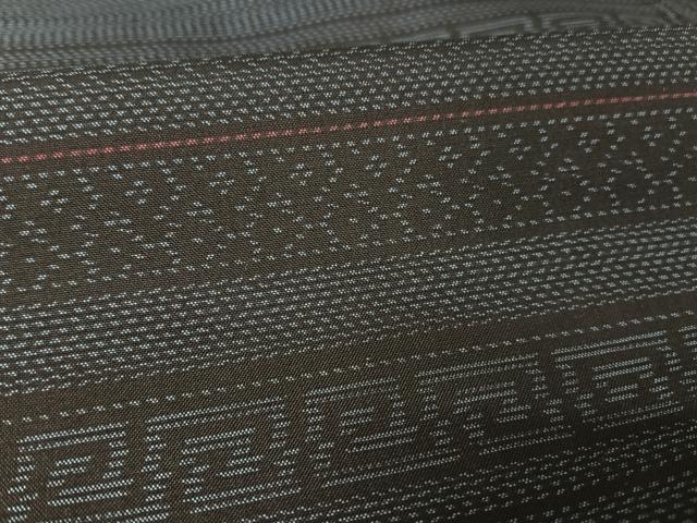 平和屋着物○本場大島紬 縞 正絹 逸品 AAAW4068np