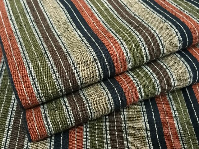 平和屋着物●上質な紬　縞　正絹　逸品　AAAW4094np