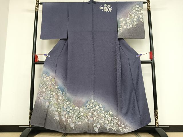 平和屋着物●訪問着　辻が花　絞り　暈し染め　金彩　正絹　逸品　AAAW4111np