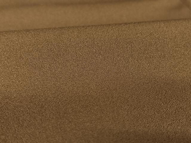 平和屋着物○上質な色無地 樺茶色 正絹 逸品 AAAW4114np